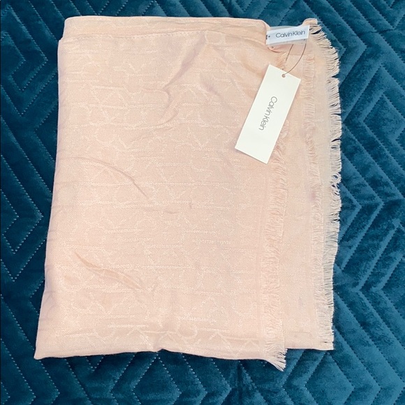 Scarf- Long, Light Pink, CK Scarf - Picture 6 of 7